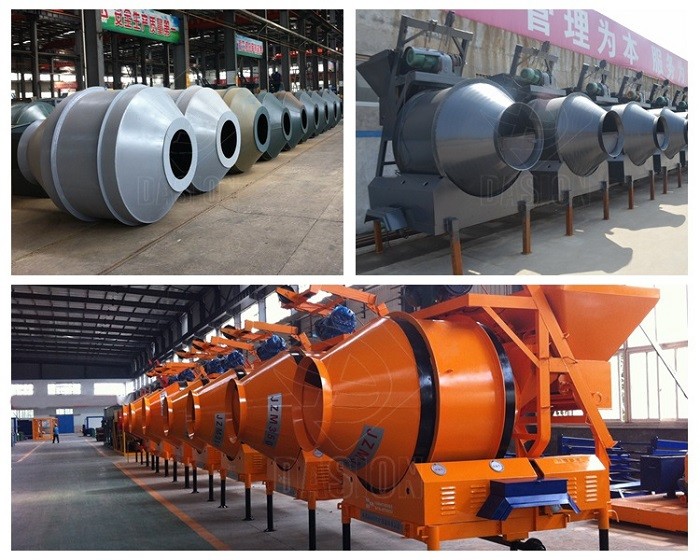 450L Mobile Portable Concrete Mixer 11kw Mixing Motor With 1900kg Weight