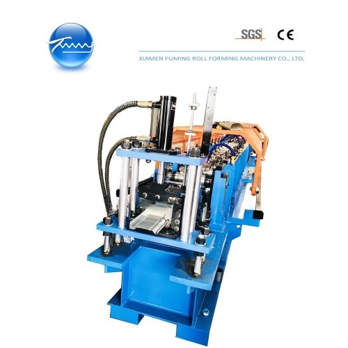 Powerful Door Frame Roll Forming Machine 11KW For Shutter Door Bottom Plate