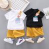 Buy cheap Cotton Summer Children'S Clothing Two Piece Boys Polyester Deer Print Shirt from wholesalers