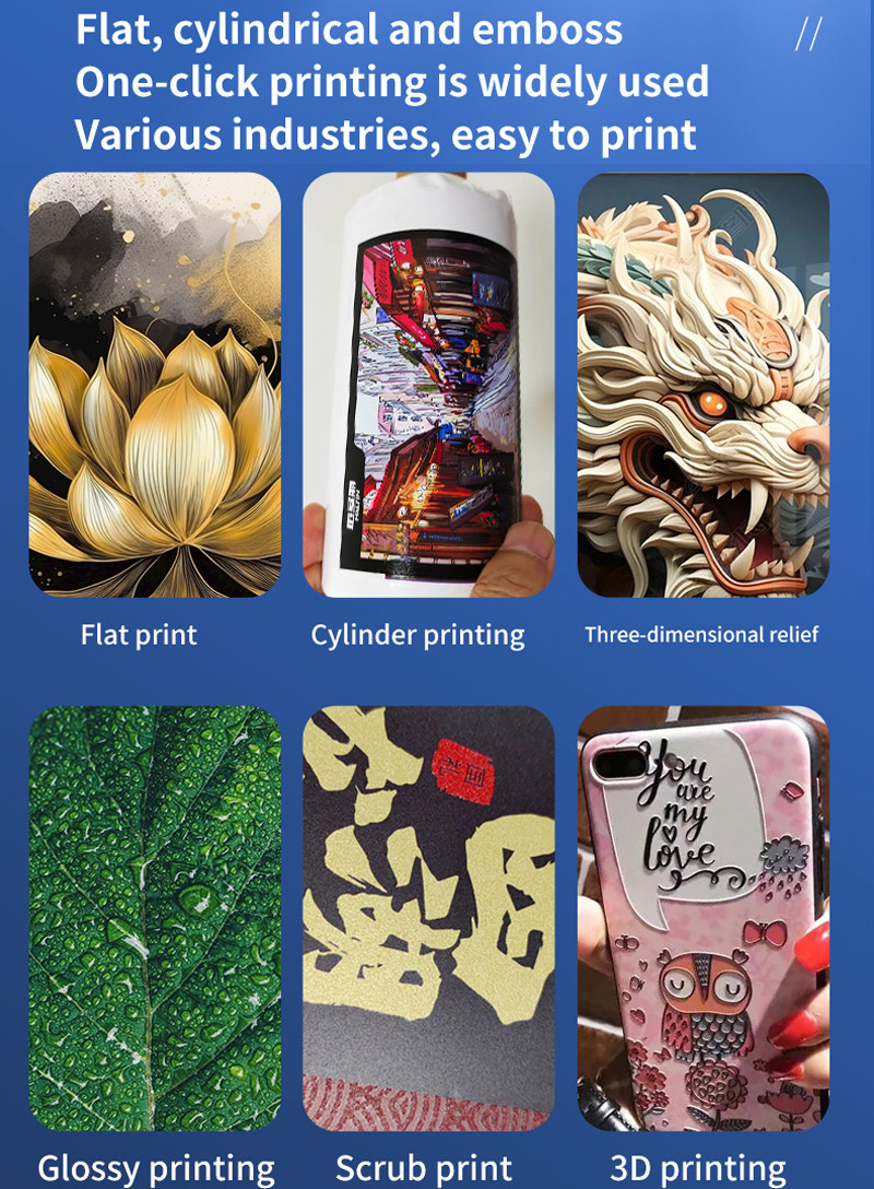 Personal UV Printer 5500W Small Size UV Flatbed Printer
