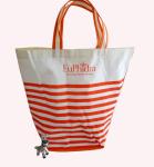 Folded Water Proof Cotton Bag , Shopping Carry Bags Silk Screen Printing Logo