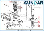 Bucket Repair Kits 4652906 Cylinder Sealing Kit Fits Deere 670GLC 600C LC
