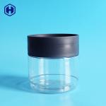 Round Empty 438ml 15oz Stackable Clear Plastic Cans