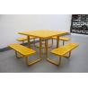 Buy cheap Perforated Steel Metal Outdoor Picnic Tables And Bench For Playground Sports Center from wholesalers