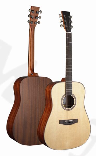 Buy cheap 41inch Good quality Spruce solidwood acoustic guitar matt color wholesale AG55 from wholesalers