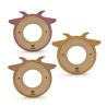 Buy cheap 25cm LFGB Silicone Wood Teething Ring Brooklyn For Infants from wholesalers