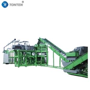 Buy cheap Automatic Waste Tire Rubber Crushing Machine Recycling Line Plant from wholesalers
