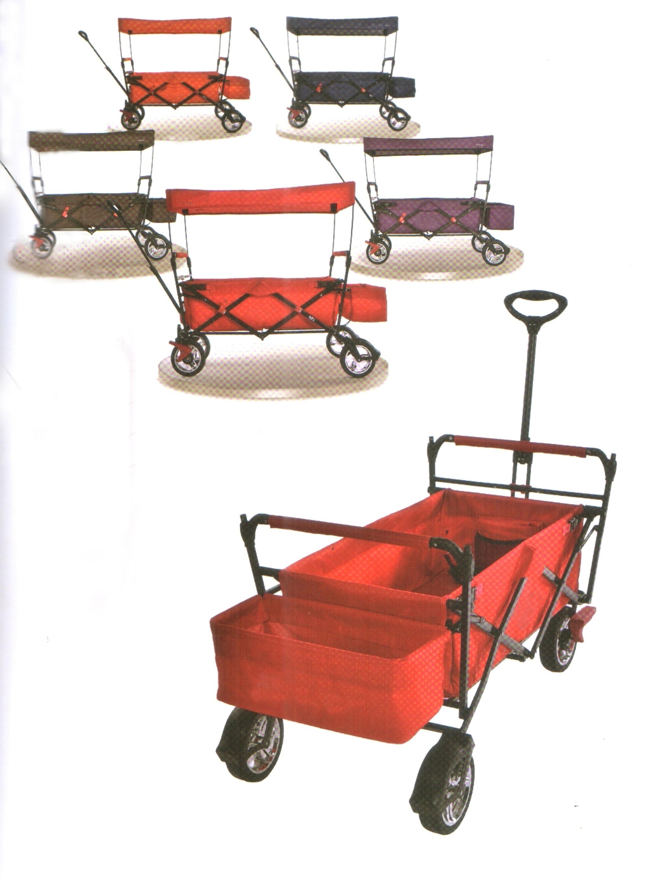 Portable Folding Cart Trolley Lightweight Convenient For Shopping Mall