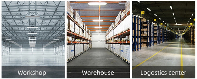 100W Warehouse LED High Bay UFO Lights Die Casting Aluminum Materials