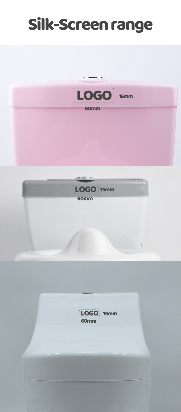 Eco Friendly Kids Potty With Customized Logo Toilet Trainer For Toddlers in Blue/Pink/White