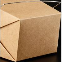 Buy cheap Custom Printed Disposable Paper Take Away Craft Box For Hot Food Packaging product