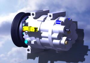 China 12VDC Auto Ac Compressor Sanden Variable Displacement Compressor on sale