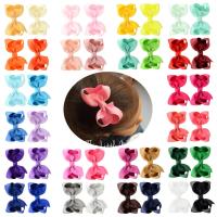 Buy cheap 40pcs 3 Red Pink Green Ribbon Hair Bow With Clip Kids Girls product
