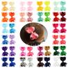 Buy cheap 40pcs 3 Red Pink Green Ribbon Hair Bow With Clip Kids Girls from wholesalers