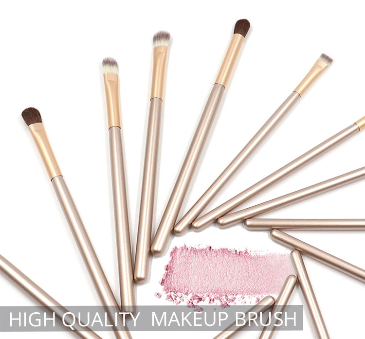 ISO 22716 18Pcs Nylon Hair Makeup Brushes Eco Friendly Painting