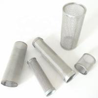 Buy cheap 25 50 Micron Stainless Steel Filter Tube Strainer Filter Mesh Customizable product