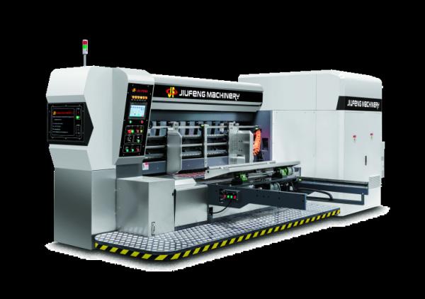 Buy cheap Lead Edge Vacuum Transfer 4 Color Printer Slotter Die Cutter Vibrator Stacker For Corrugated Cardboard from wholesalers