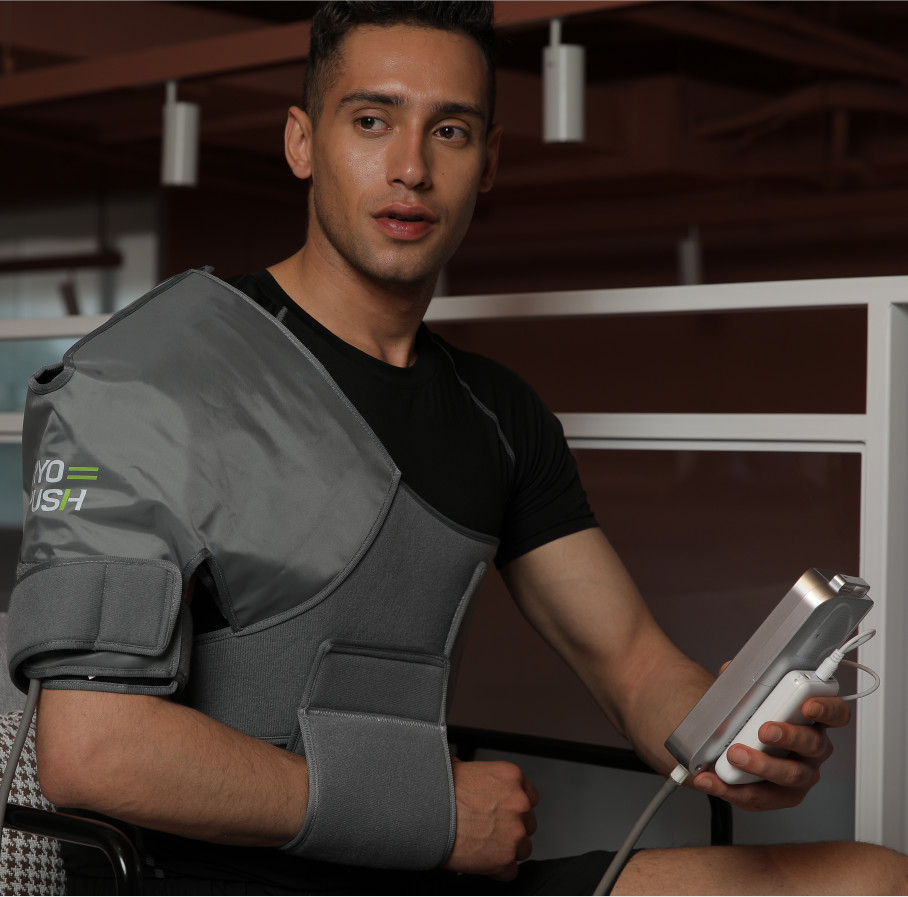 Large Coverage Gel Pack Cold Therapy Wrap With Intermittent Compression Portable