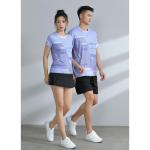 Sport Suit Women's And Men's Badminton Training Suit Full-Prints T Shirts