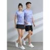 Buy cheap Sport Suit Women's And Men's Badminton Training Suit Full-Prints T Shirts from wholesalers