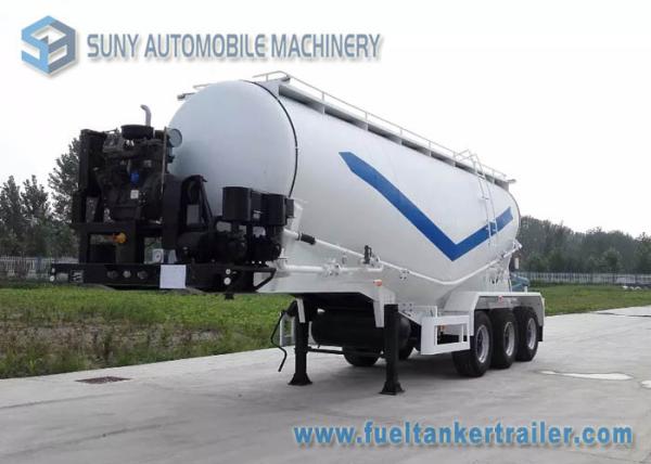 Buy cheap 52 Cubic Meters Dry Bulk Tanker 15 Ton Cement Powder Trailer from wholesalers