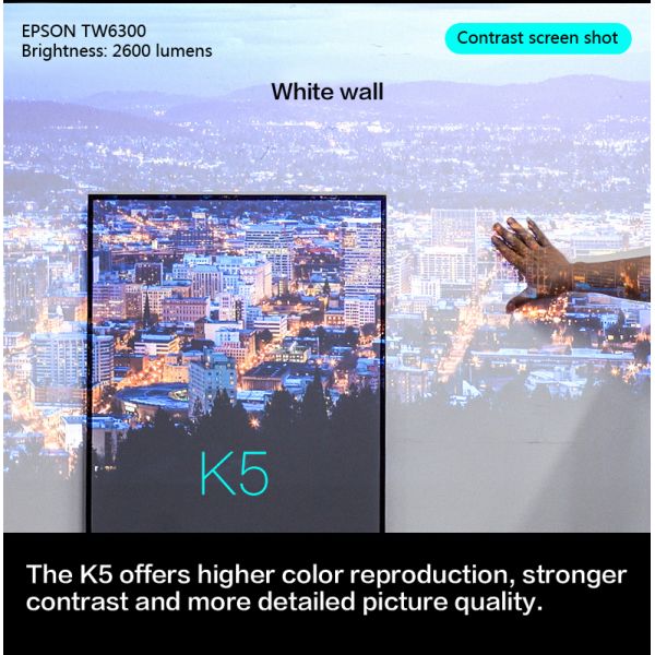 Thin Fixed Frame Screen Long Throw Home Theater Projection Screens 120 Inch