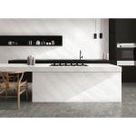 2cm 3cm White Quartz Kitchen Countertops Polished Quartz Countertop