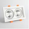 Buy cheap 15W Aina Square Double Head Surface Mounted Spotlight for Bedroom Living from wholesalers