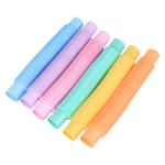 Colorful DIY Building Plastic Pipe Fidget Toy Sensory Tools Pop Tubes