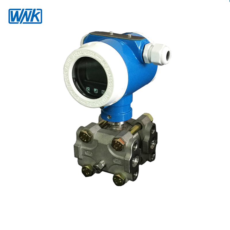 Capacitive Double Flange Differential Pressure Transmitter Liquid Crystal Display