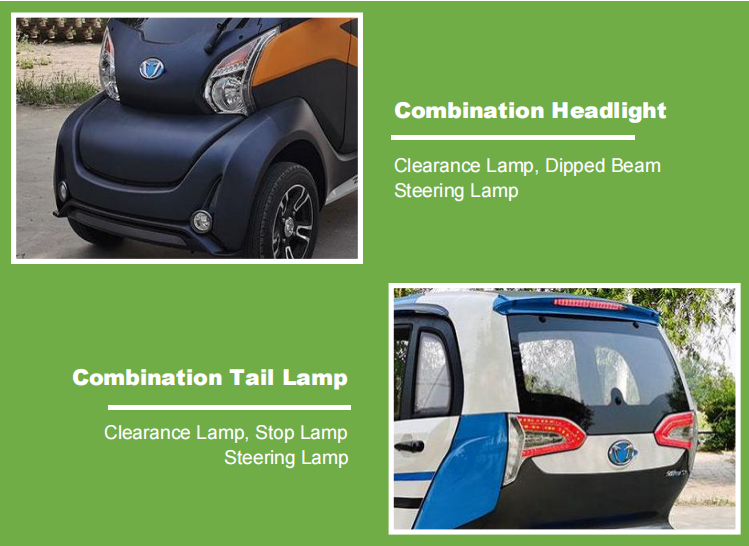 Mini electric car 3 seats new styel electric car 4 wheel center drive mini car for adults