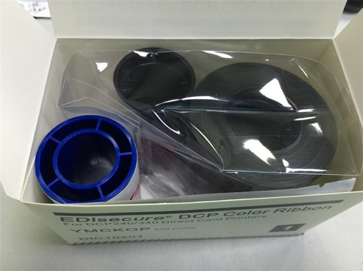 Long-lasting YMCKOP Color Ribbon DIC10201 for DCP 240/340 Card Printer