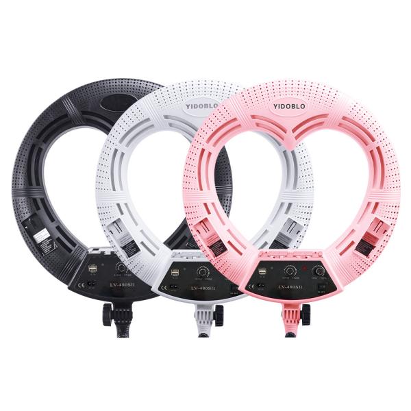 Buy cheap 96w Rechargeable Heart Ring Light Battery power 18 Inch LED Selfie Ring Light For Live Streaming factory supplies from wholesalers