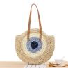 Buy cheap Summer Handbags Vintage Woven Beach Bags Round Handmade Shoulder Bag from wholesalers