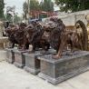 Buy cheap Brass Bronze Roaring Lion Statue Life Size Metal Animal Sculpture Garden Outdoor Spot Goods from wholesalers