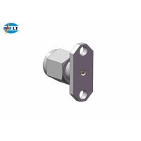 Buy cheap 2.4mm 50Ohm Male Straight Connector 2 Holes Flange Screw on Connector product