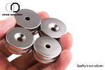 N35 - N52 Grade Strong Permanent Magnet Customized Different Pot Shape