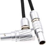 Lemo 2 Pin Male to 2 Pin Male Right Angle Teradek Bond ARRI Alexa Camera Power