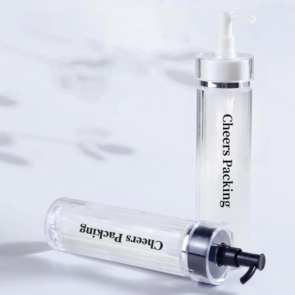 Buy cheap 140ML PET Cosmetic Bottles For Lotion , Essential Oil With Pump Wholesale PET Cosmetic Bottles from wholesalers