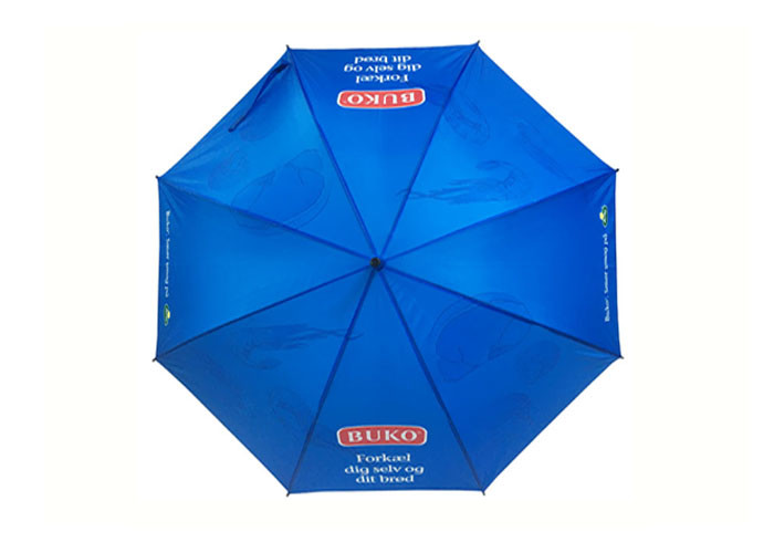 23 Inches Metal Ribs Umbrella Frame Silk Heat Transfer Paper Printing Logo