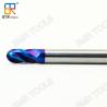 Buy cheap BOMA TOOLS HRC65 2 Flute Ball Nose Cutter for stainless steel milling in Nano Blue Coating from wholesalers