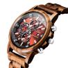 Buy cheap Male Elegant Walnut Wooden Quartz Watch High Quality Sporty Type 1010-3 from wholesalers