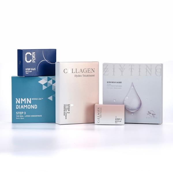 Eye Cream Hand Cream Facial Mask Packaging Box With Hot Stamping Reflective