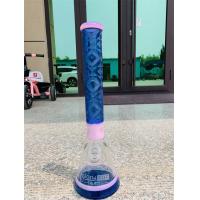 Buy cheap Borosilicate Scientific Ice Glass Bongs Plated Flower 12.5 Inch 7mm Holographic product
