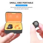 Tangle Free Wireless Bluetooth Earphones Silicone Holde Noise Cancelling IPX4