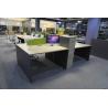 Buy cheap 4 Seats Screen Office Partition Workstation Safely Smooth Staff Furniture from wholesalers