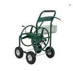 Industrial Metal 4 Wheel Hose Reel Mobile Cart For Outdoor Storage And Tool
