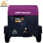Water Well Drilling and Mining Portable Diesel Screw Air Compressor with 2
