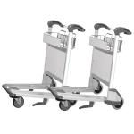 Strong Rubber Wheels Airport Luggage Cart For Heavy Luggage 50-200KG Capacity