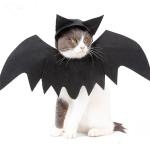 100g Halloween Pet Bat Wings Black Cool Dog Cat Bat Hat Disguise Pet Costume